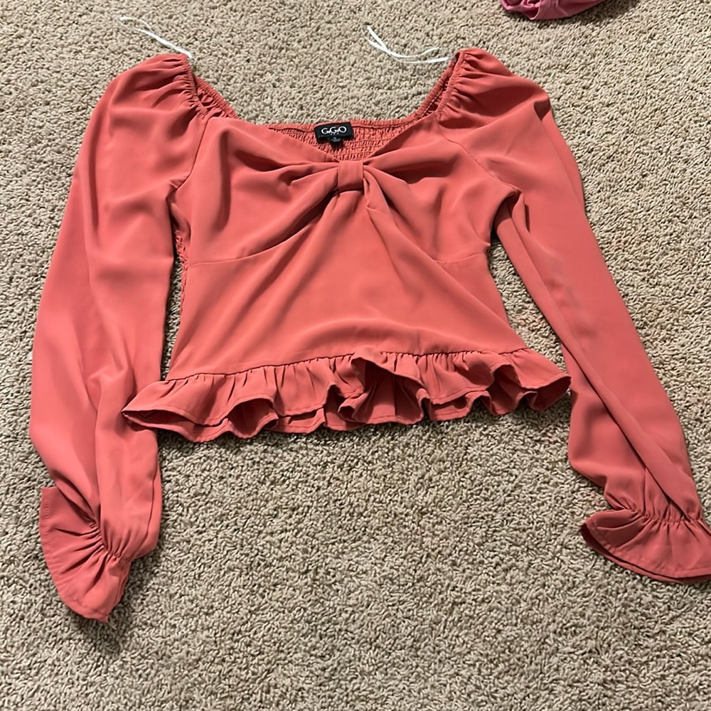 Pink spring blouse